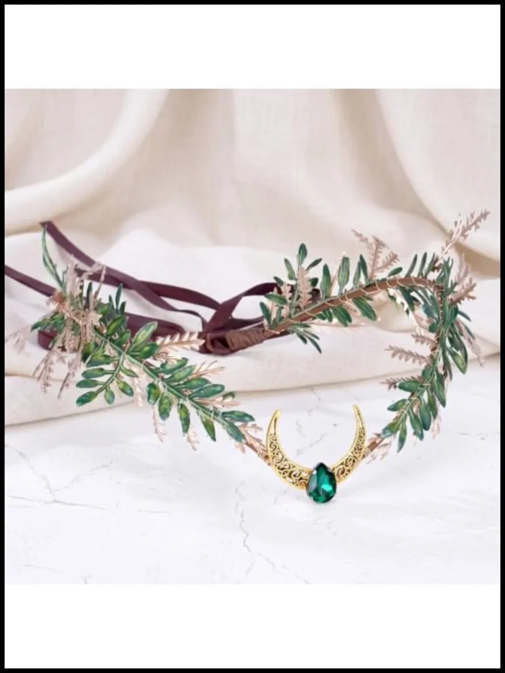 Floral Elf Circlet Fairy Crown Adjustable Woodland Renaissance Headpiece